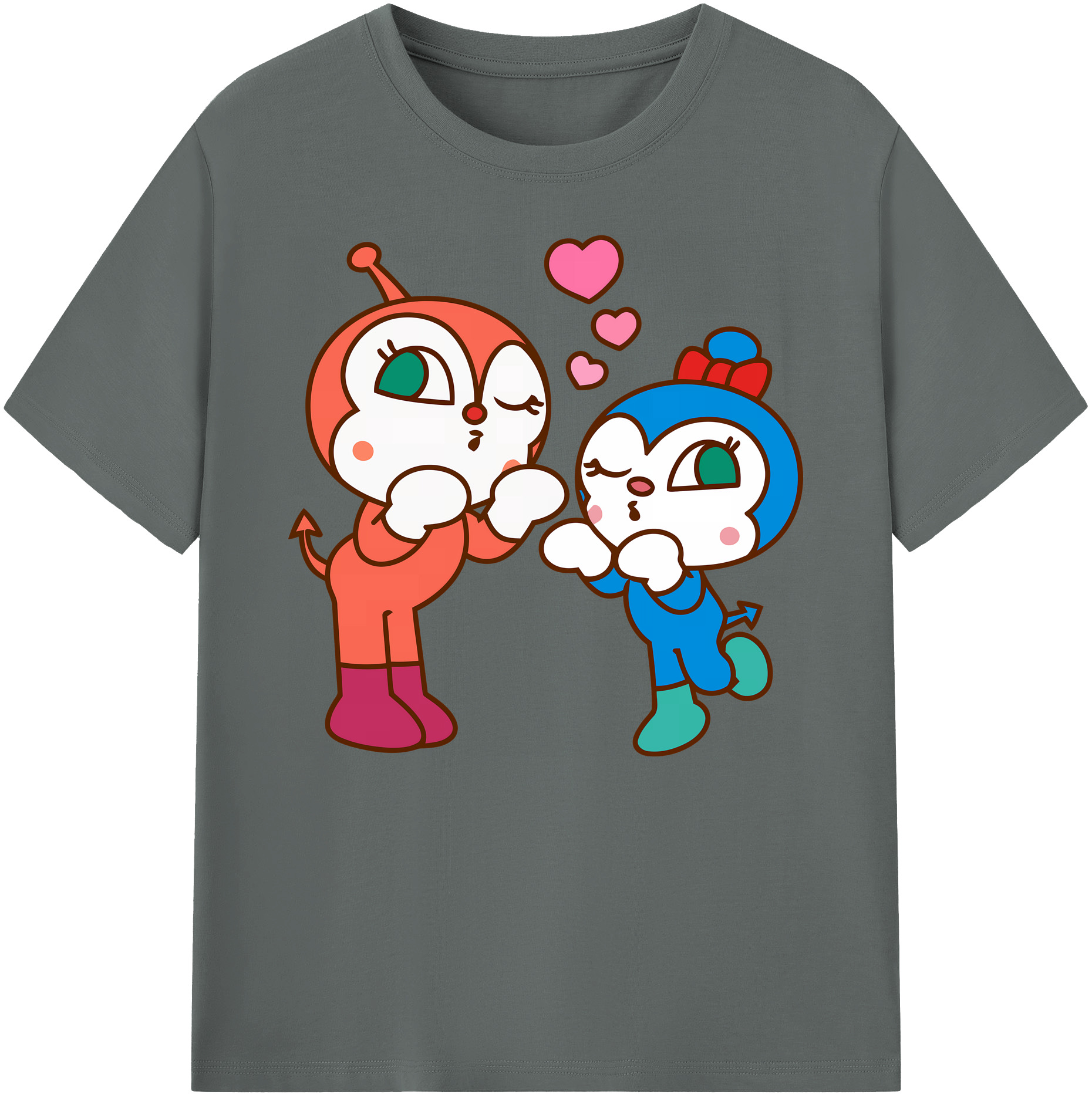 （画像用） アンパンマン Anpanman 綿100％ メンズ半袖Tシャツ｜肌触りやわらか＆通気性